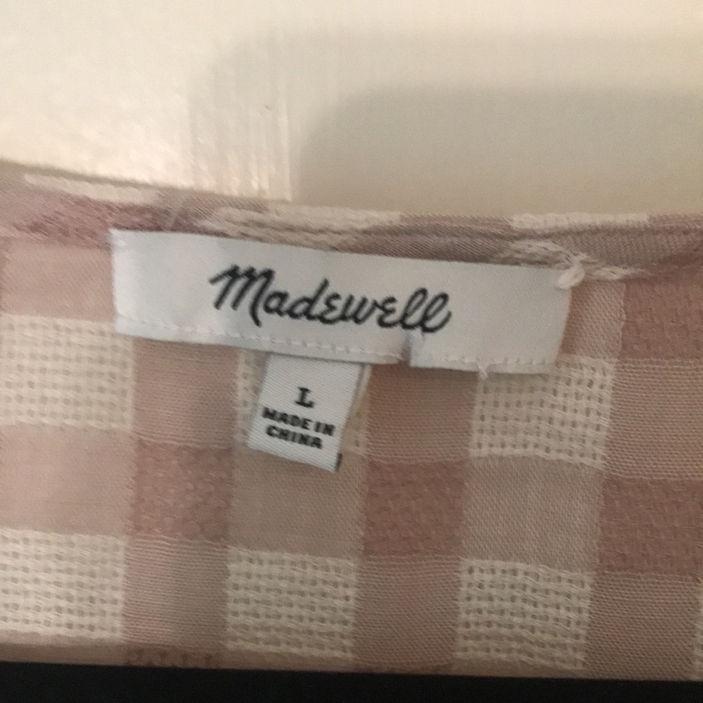 Madewell Plaid Wrap Top - Picture 6 of 7
